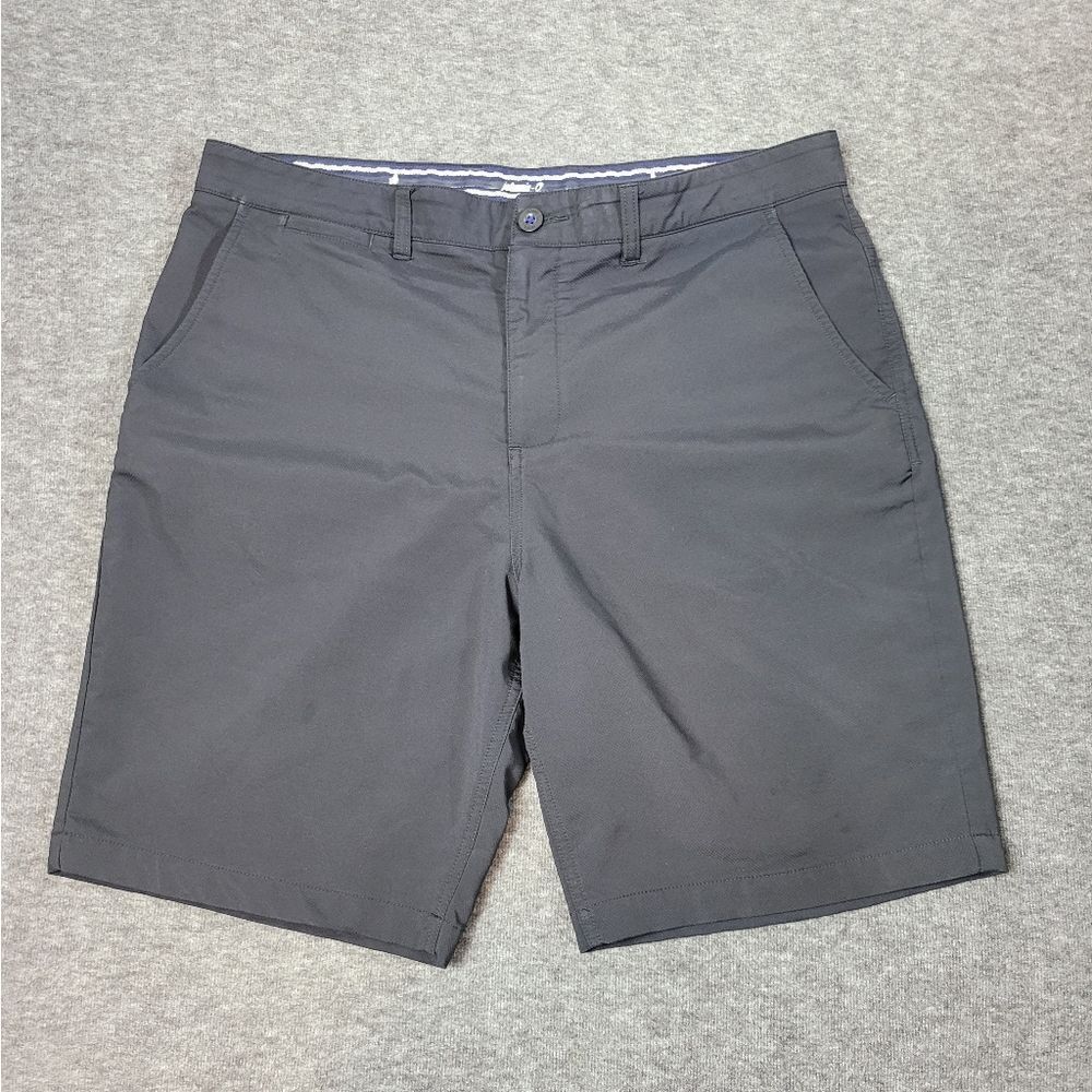 Johnnie-O Shorts Men's Size 34 Golf Lightweight Black Flat Front Chino Short